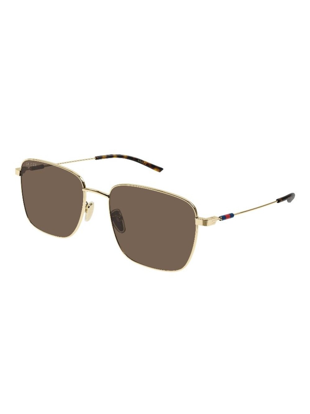 New Gucci Men's Sunglasses Gold Brown Lens Metal Frame GG2097SK 004 58